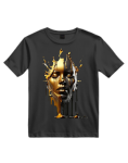 Golden Essence" Drip Art T-Shirt